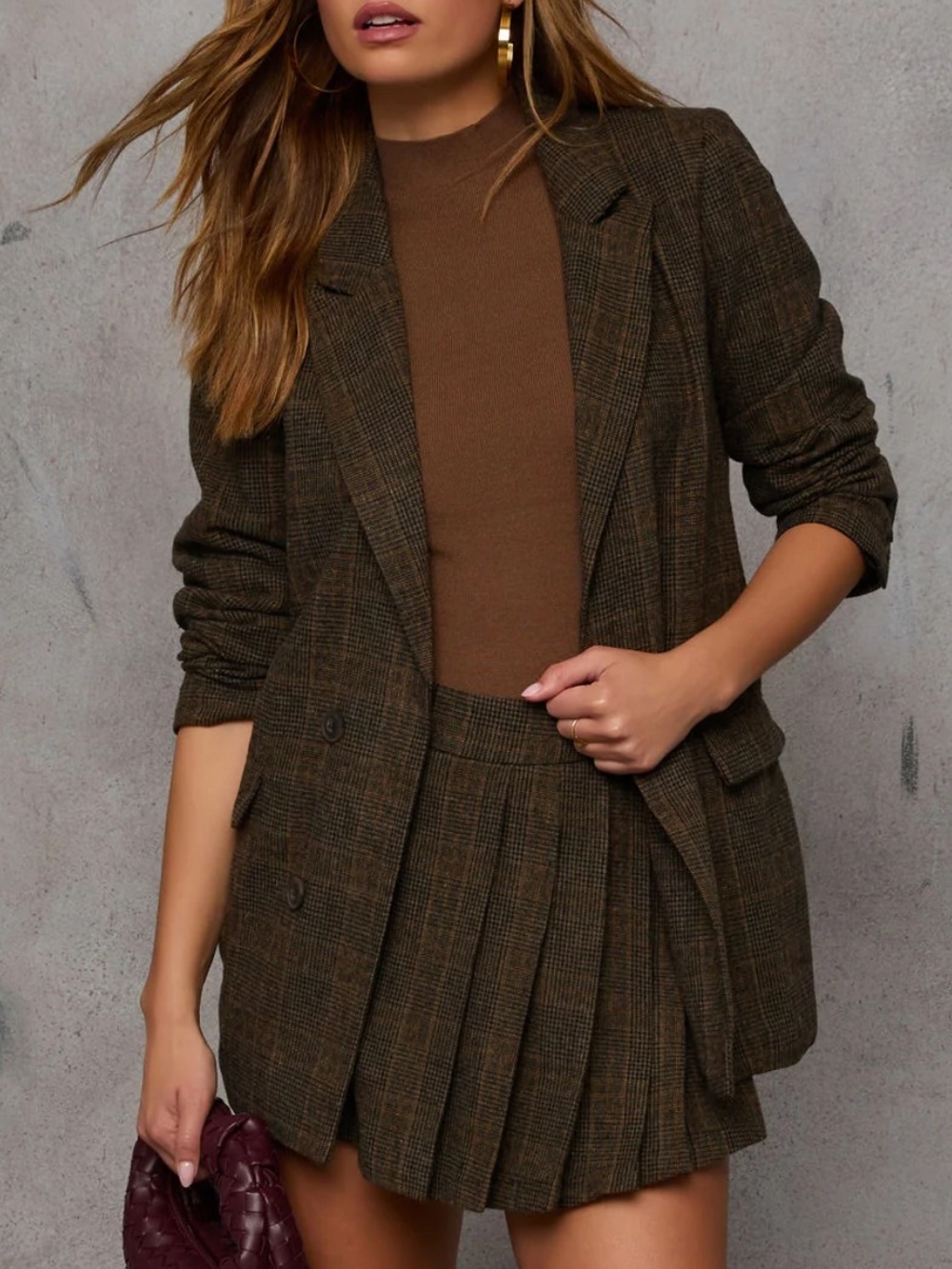 VICI Helen Plaid Blazer Small NWOT